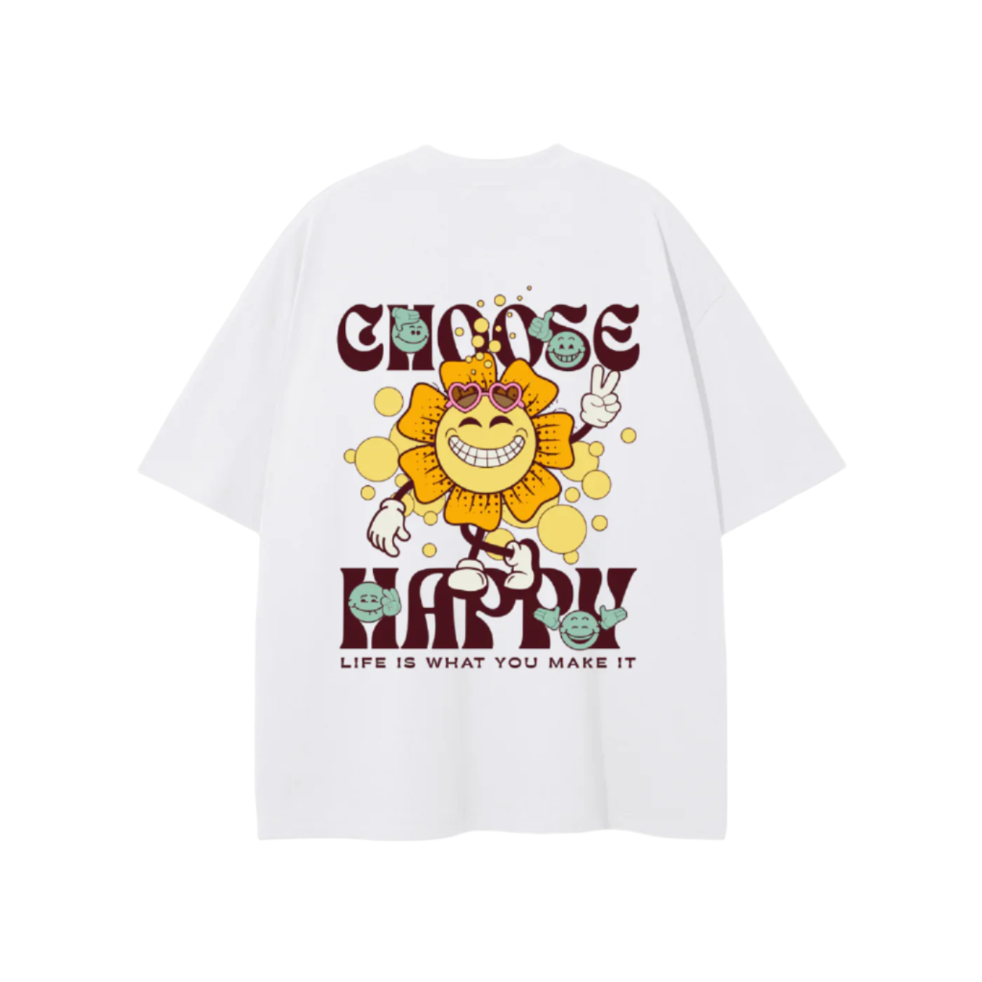 CHOOSE HAPPY SHIRT BACK W