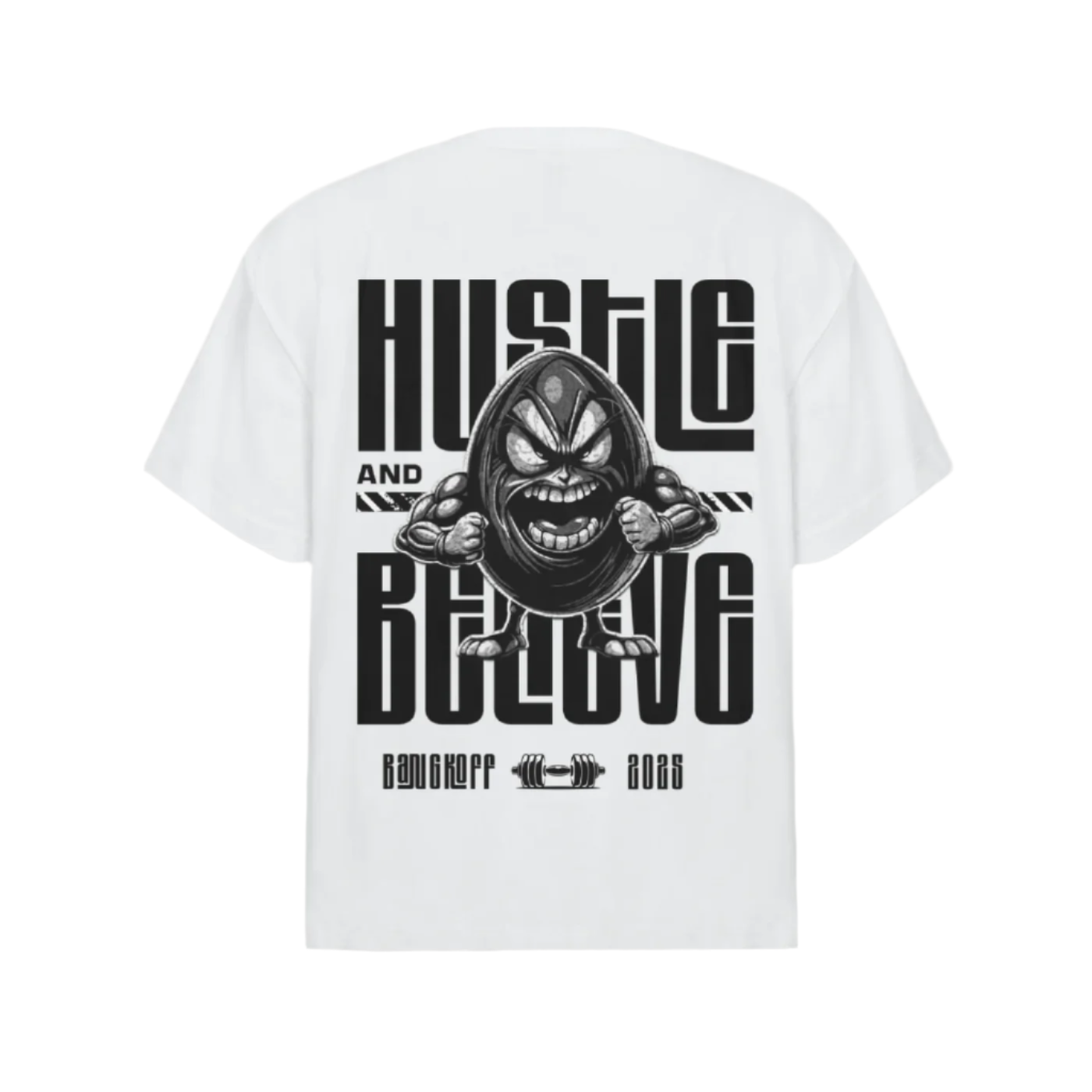 HUSTLE AND BELIEVE T-SHIRT BACK