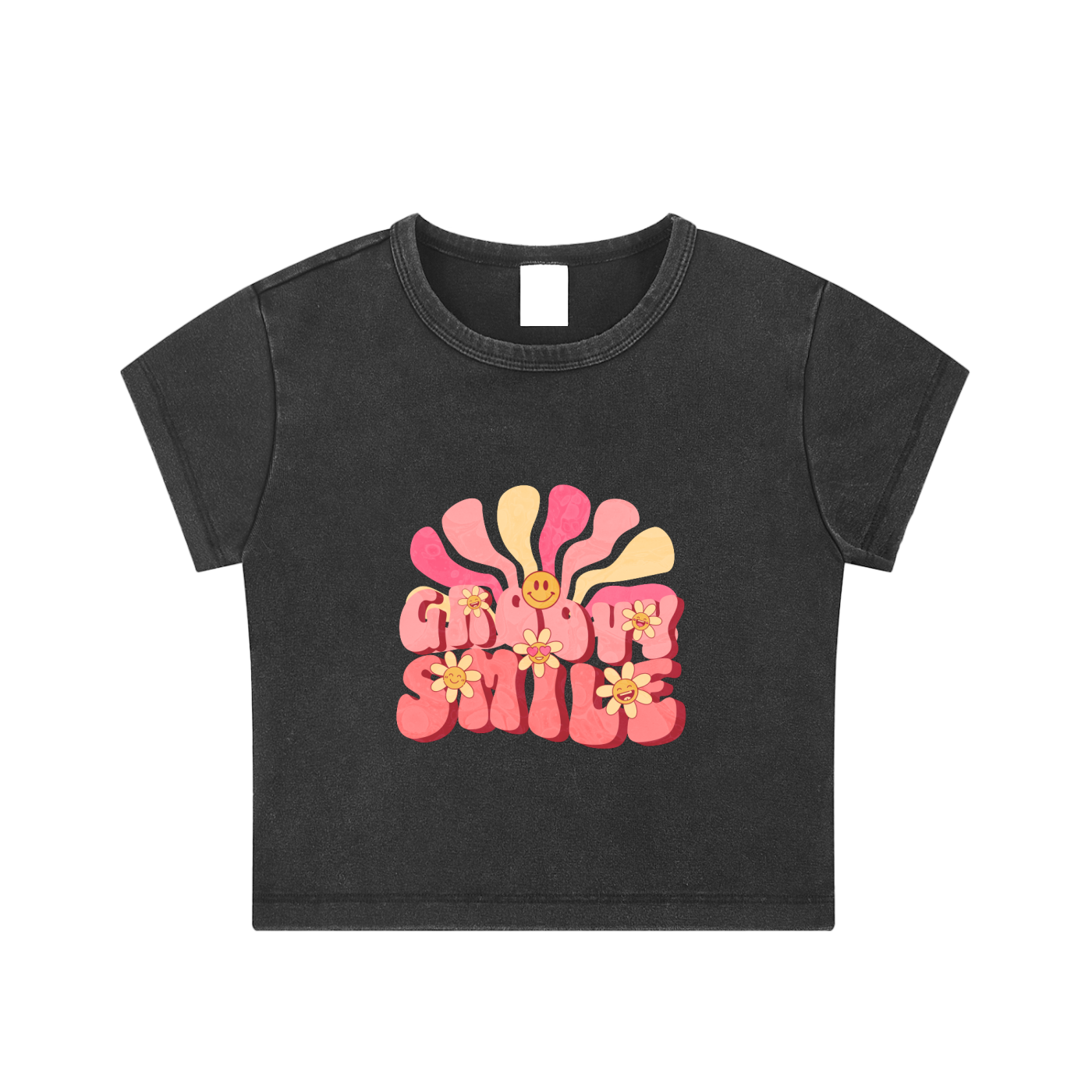 GROOVY SMILE CROP TOP