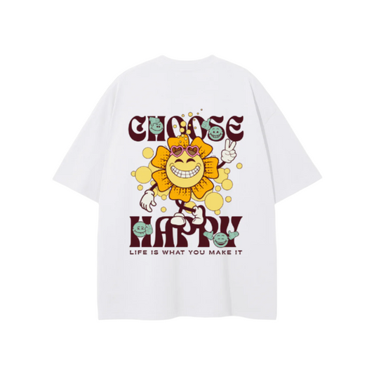 CHOOSE HAPPY SHIRT BACK W