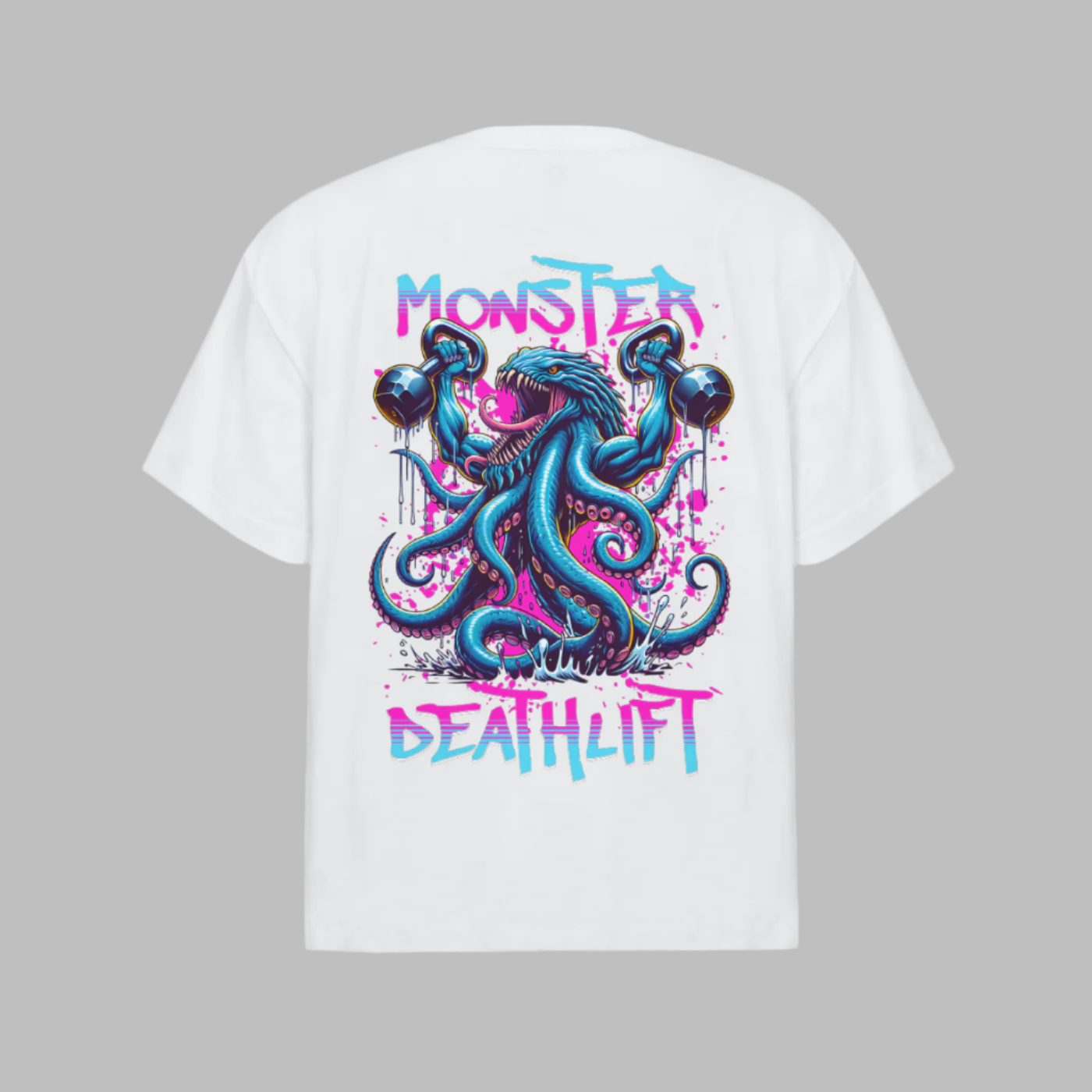 MONSTER DEATHLIFT WHITE BACK