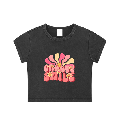 GROOVY SMILE CROP TOP